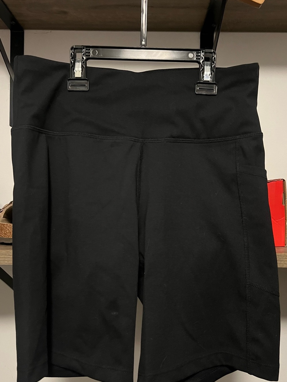 DKNY Black High-Waist Bike Shorts